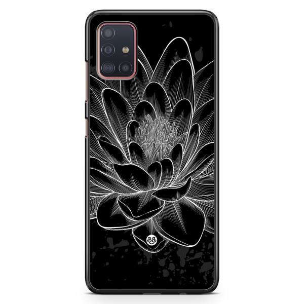 Bjornberry Skal Samsung Galaxy A51 - Svart/Vit Lotus