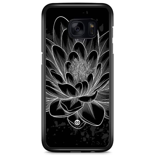 Bjornberry Skal Samsung Galaxy S7 - Svart/Vit Lotus