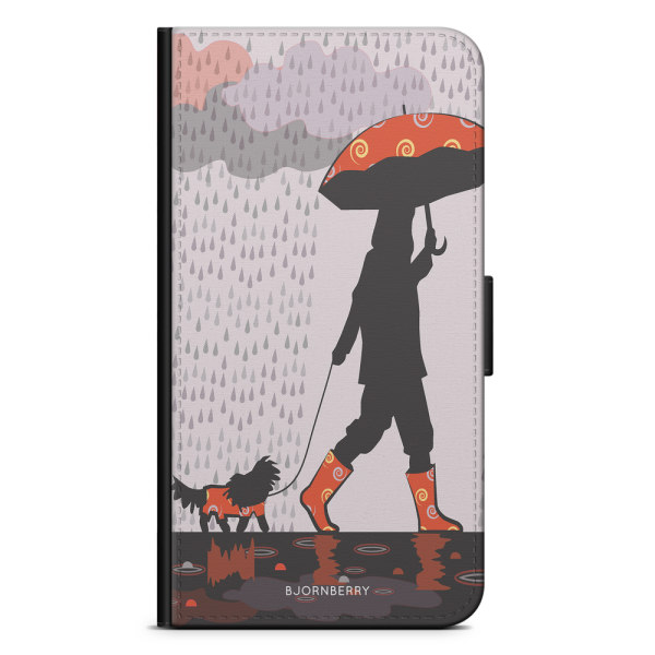 Bjornberry Fodral Samsung Galaxy A6+ (2018)-Promenad i Regnet