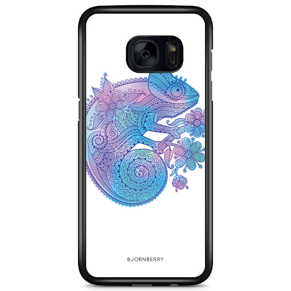 Bjornberry Skal Samsung Galaxy S7 Edge - Mandala kameleont