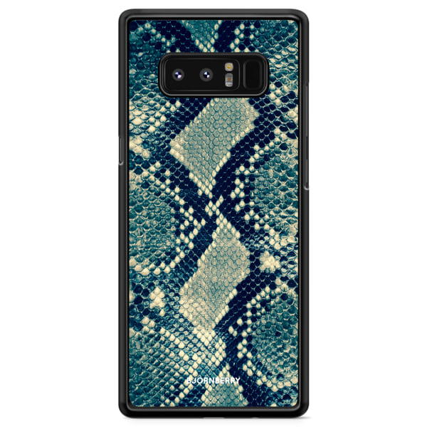 Bjornberry Skal Samsung Galaxy Note 8 - Blå Ormskinn