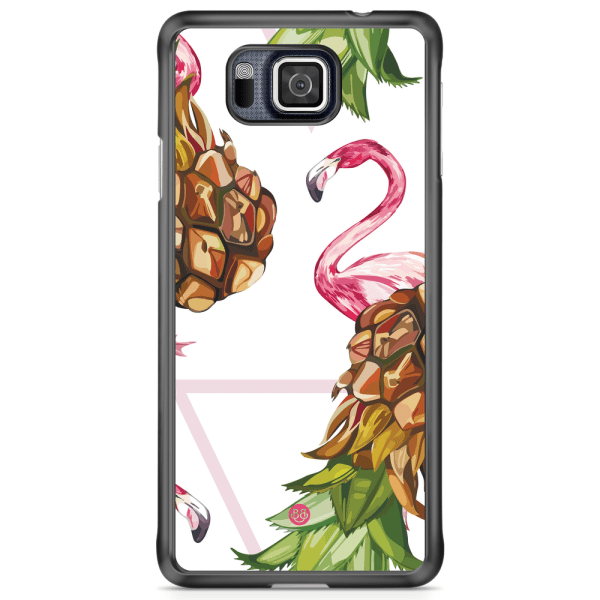 Bjornberry Skal Samsung Galaxy Alpha - Ananas & Flamingo