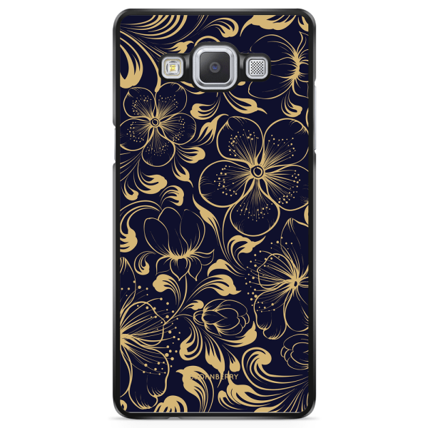 Bjornberry Skal Samsung Galaxy A5 (2015) - Mörkblå Blommor