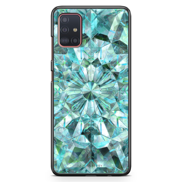 Bjornberry Skal Samsung Galaxy A51 - Gröna Kristaller