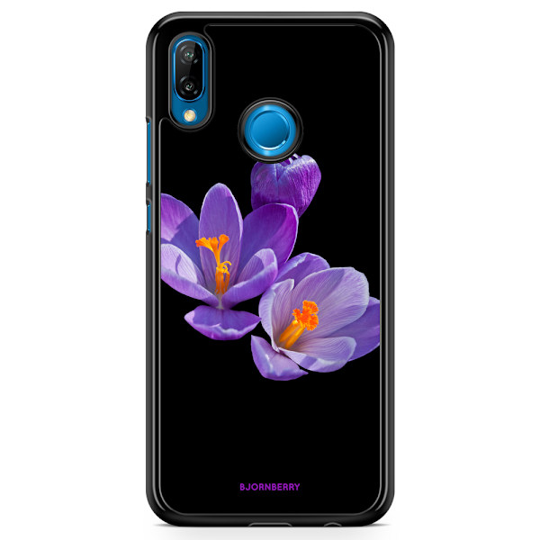 Bjornberry Skal Huawei P20 Lite - Lila Blommor