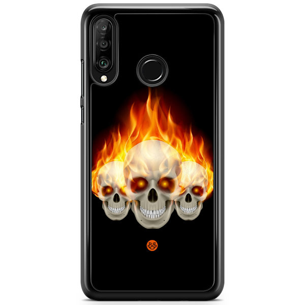 Bjornberry Hårdskal Huawei P30 Lite - Flames Dödskallar