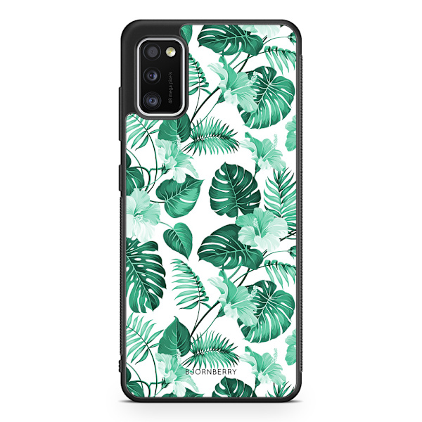 Bjornberry Skal Samsung Galaxy A41 - Blommor Turkos