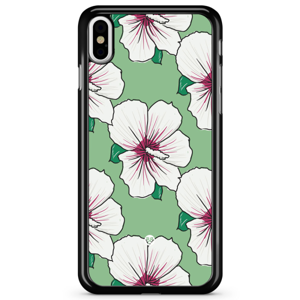 Bjornberry Skal iPhone X / XS - Gräddvita Blommor
