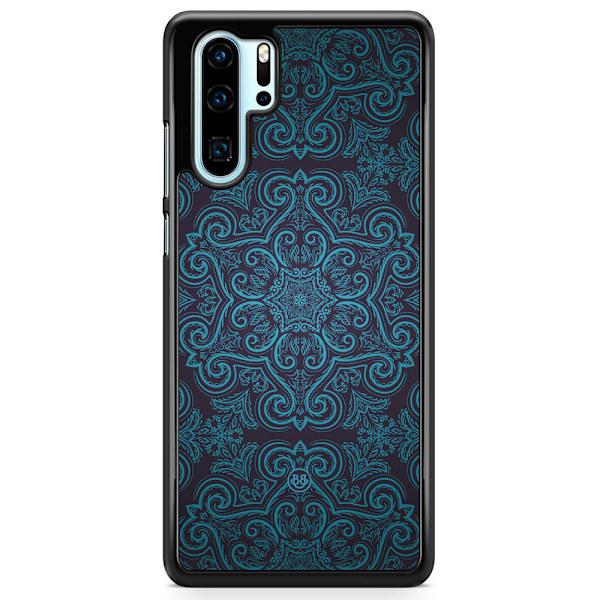 Bjornberry Hårdskal Huawei P30 Pro - Blå Retromönster