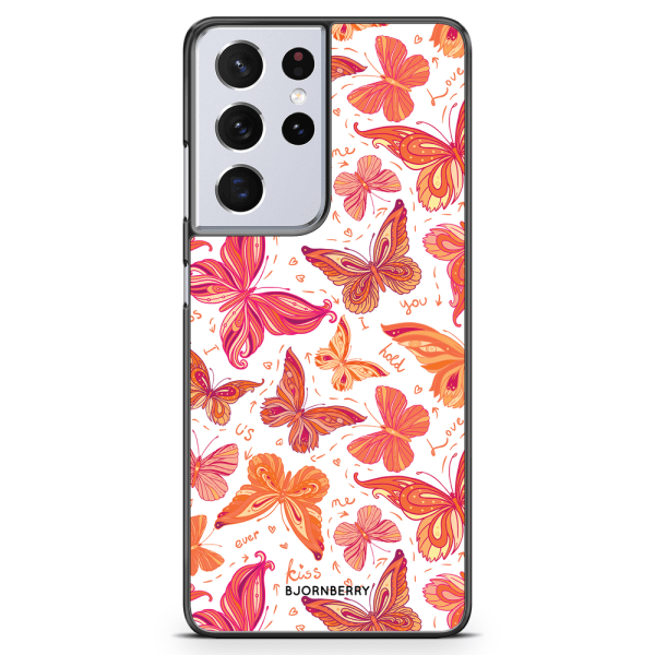 Bjornberry Skal Samsung Galaxy S21 Ultra - Fjärilar