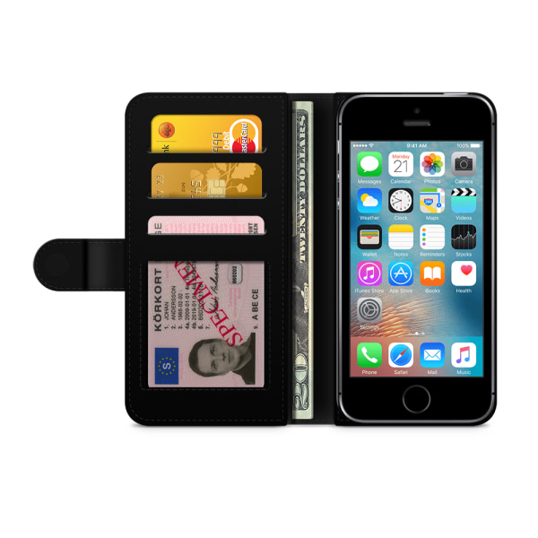 Bjornberry Plånboksfodral iPhone 5/5s/SE - Marmorsten