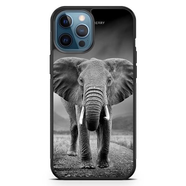 Bjornberry Hårdskal iPhone 12 Pro - Svart/Vit Elefant