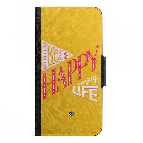 Naive iPhone 13 Mini Plånboksfodral - Be Happy