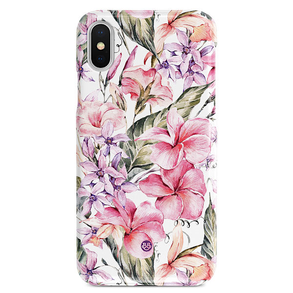 Bjornberry iPhone X / XS Premium Skal - Watercolor Floral