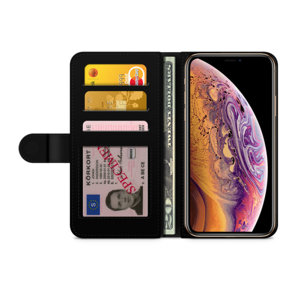 Bjornberry Plånboksfodral iPhone XS MAX - Mandala Guld/Svart