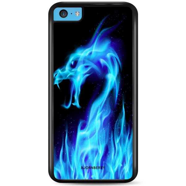 Bjornberry Skal iPhone 5C - Blå Flames Dragon