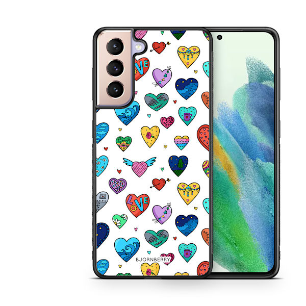 Bjornberry Skal Samsung Galaxy S21 FE 5G - Hjärtan