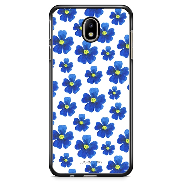 Bjornberry Skal Samsung Galaxy J5 (2017) - Blå Blommor