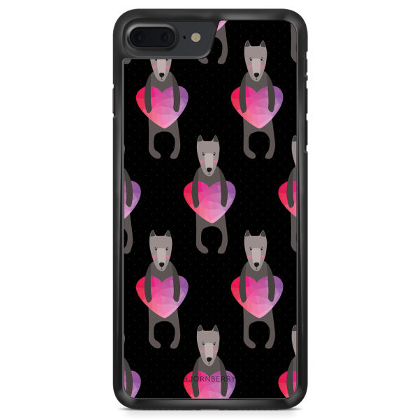 Bjornberry Skal iPhone 8 Plus - Hundar & Hjärtan