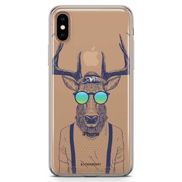 Bjornberry Hybrid Skal iPhone Xs Max  - Hipster Älg