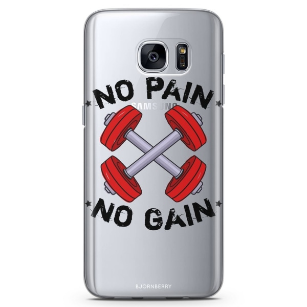 Bjornberry Samsung Galaxy S7 Edge TPU Skal -No Pain No Gain