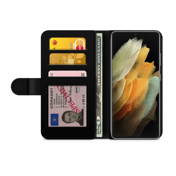 Bjornberry Fodral Samsung Galaxy S21 Ultra- Fjärilar & Rosor