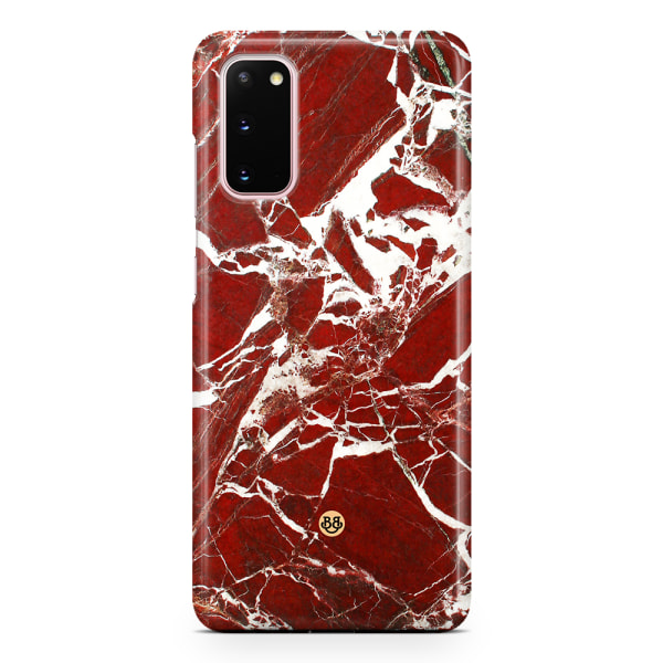 Bjornberry Samsung Galaxy S20 Premiumskal - Red Marble