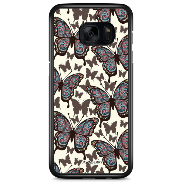 Bjornberry Skal Samsung Galaxy S7 - Färgglada Fjärilar