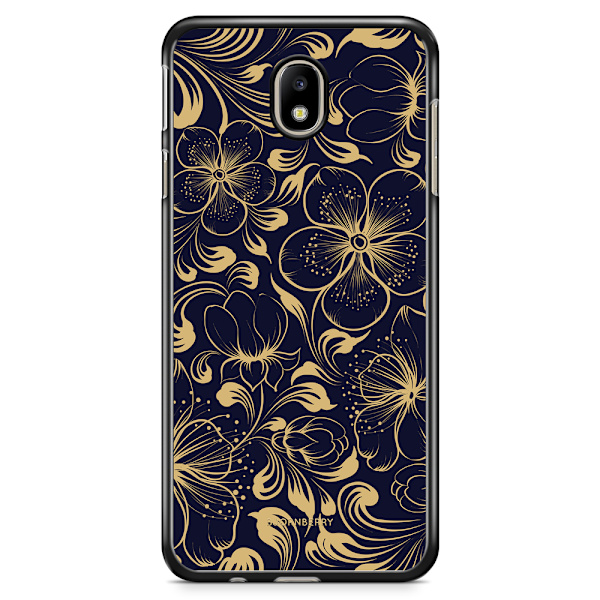 Bjornberry Skal Samsung Galaxy J5 (2017) - Mörkblå Blommor