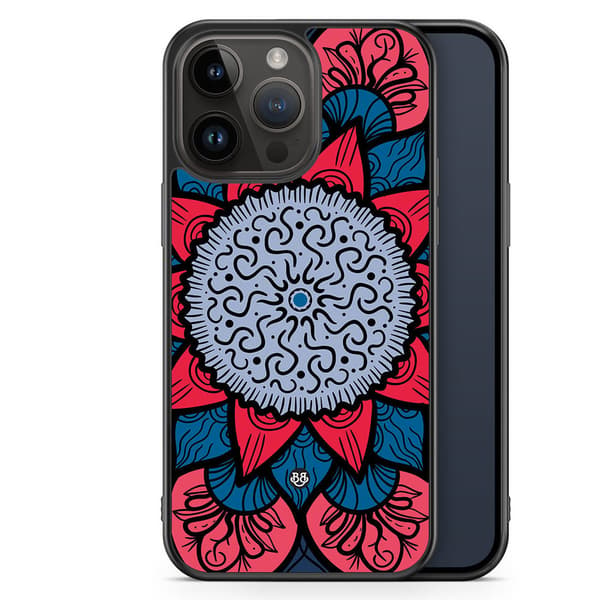 Bjornberry Skal iPhone 14 Pro Max - Blå Mandala