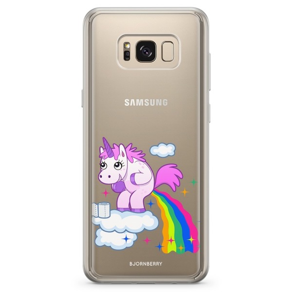 Bjornberry Skal Hybrid Samsung Galaxy S8+ - Bajsande Enhörning
