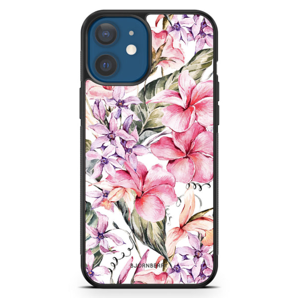 Bjornberry Hårdskal iPhone 12 Mini - Vattenfärg Blommor