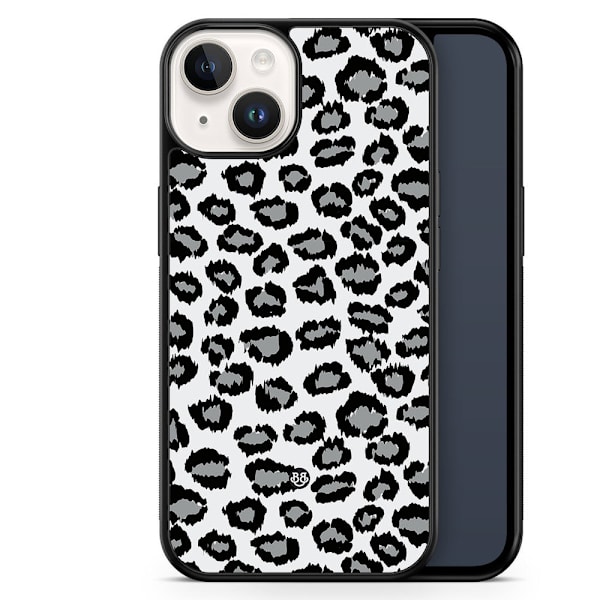 Bjornberry Skal iPhone 14 -Grå Leopard