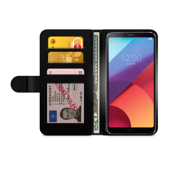 Bjornberry Plånboksfodral LG G6 - Grön Retromönster