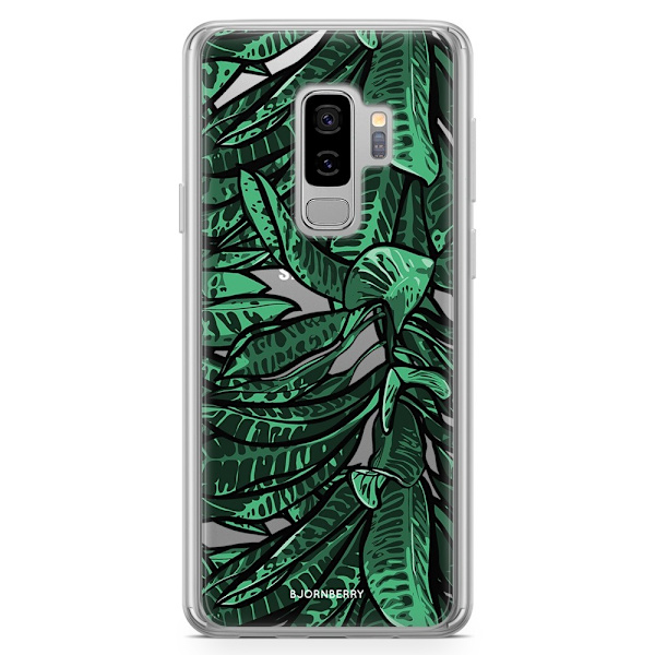 Bjornberry Skal Hybrid Samsung Galaxy S9+ - Tropiska Löv