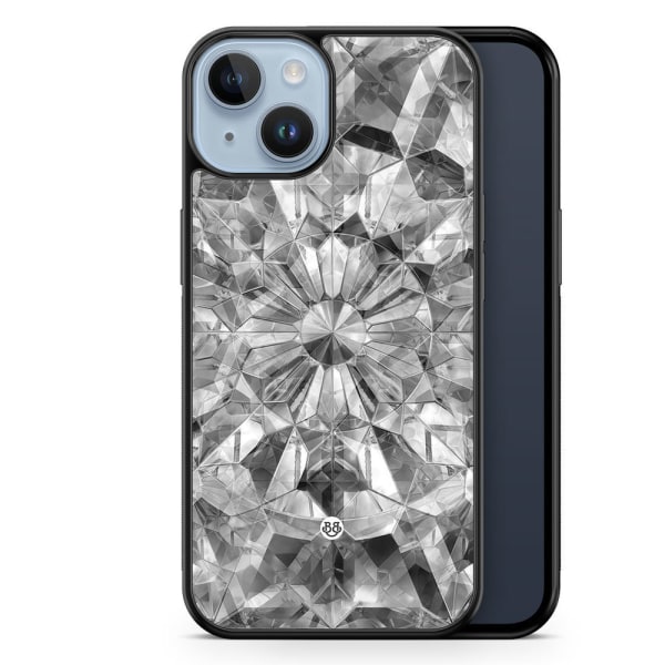 Bjornberry Skal iPhone 14 Plus - Grå Kristaller
