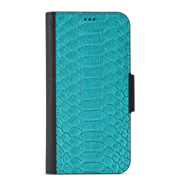Naive iPhone 7 Plånboksfodral  - Turquoise Snake