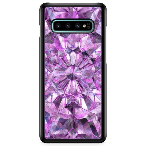 Bjornberry Skal Samsung Galaxy S10 Plus - Lila Kristaller