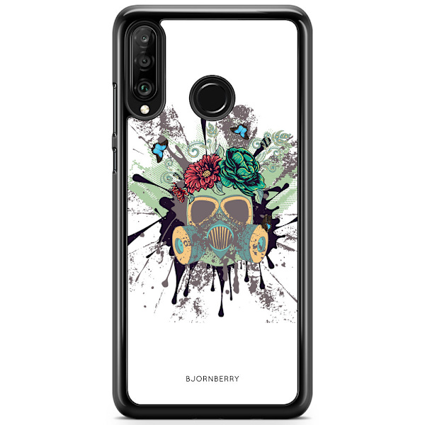 Bjornberry Hårdskal Huawei P30 Lite - Gas Mask Blommor