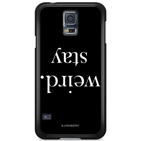 Bjornberry Skal Samsung Galaxy S5/S5 NEO - STAY WEIRD Vit
