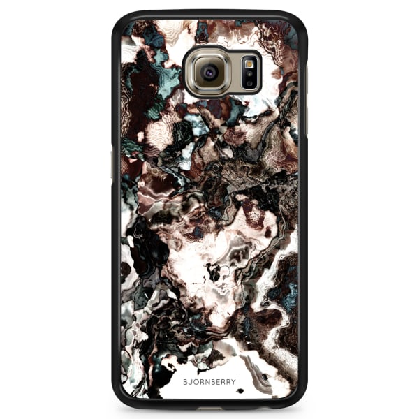 Bjornberry Skal Samsung Galaxy S6 Edge - Brun Marmor