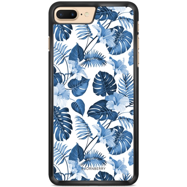Bjornberry Skal iPhone 7 Plus - Blå Blommor