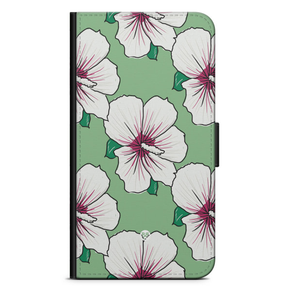 Bjornberry Plånboksfodral iPhone 12 Mini - Gräddvita Blommor
