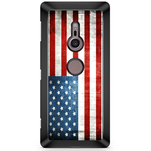 Bjornberry Sony Xperia XZ2 Skal - USA Flagga