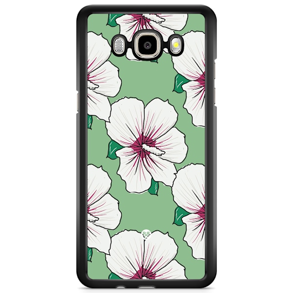 Bjornberry Skal Samsung Galaxy J3 (2016) - Gräddvita Blommor