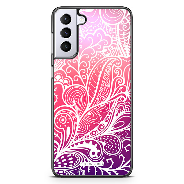 Bjornberry Skal Samsung Galaxy S21 Plus - Färgglada Blommor