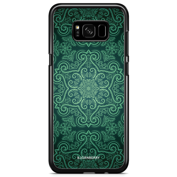 Bjornberry Skal Samsung Galaxy S8 - Grön Retromönster