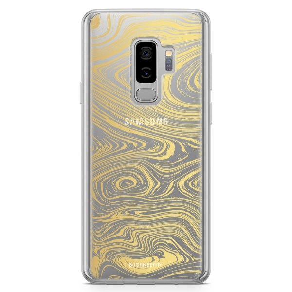 Bjornberry Skal Hybrid Samsung Galaxy S9+ - Guld Marmor