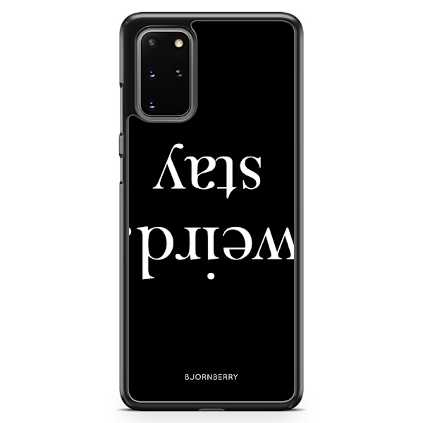 Bjornberry Skal Samsung Galaxy S20 Plus - STAY WEIRD Vit