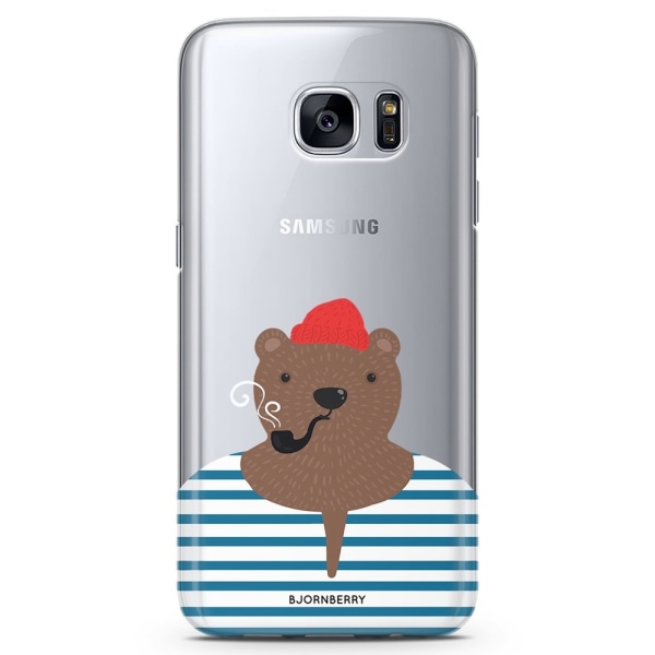 Bjornberry Samsung Galaxy S6 Edge TPU Skal -Hipster Björn